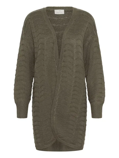 Kaffe Geacă tricotată KAEmria oliv