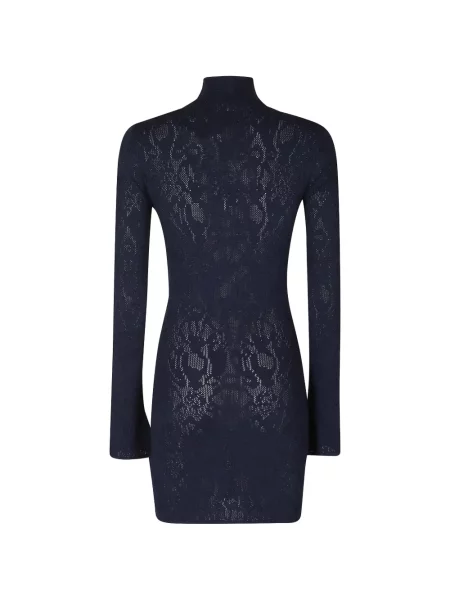 Lung rochie mini Dondup tricotate albastru