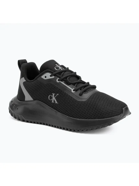 Calvin Klein női cipő Eva Runner L-Up Mix Mesh Logo Ck fekete/mokingbird Eva Runner L-Up Mix Mesh Logo Ck fekete