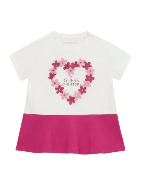 Guess Majica Regular Fit bela