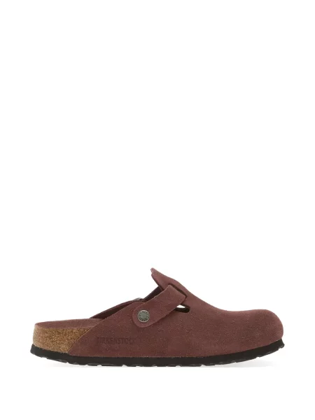 Papuci tip mules Birkenstock cu cataramă maro