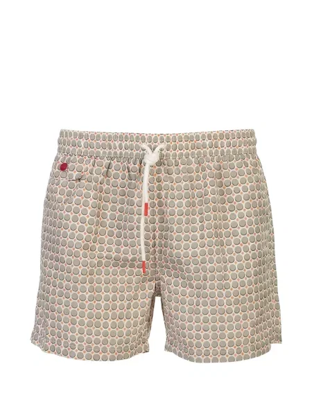 Slip de baie Kiton cu imagine cu imprimeu geometric