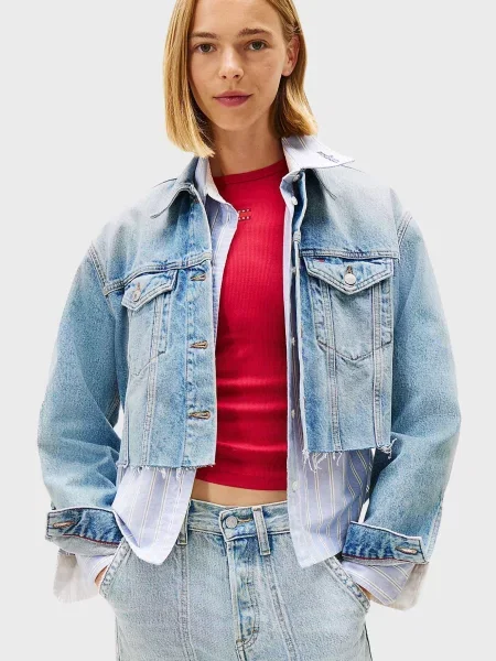 Джинсовая куртка Tommy Jeans голубая