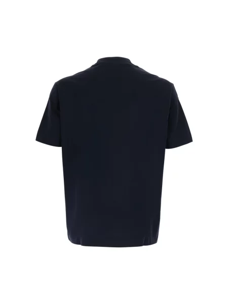 Koszulka Emporio Armani z dżerseju niebieska
