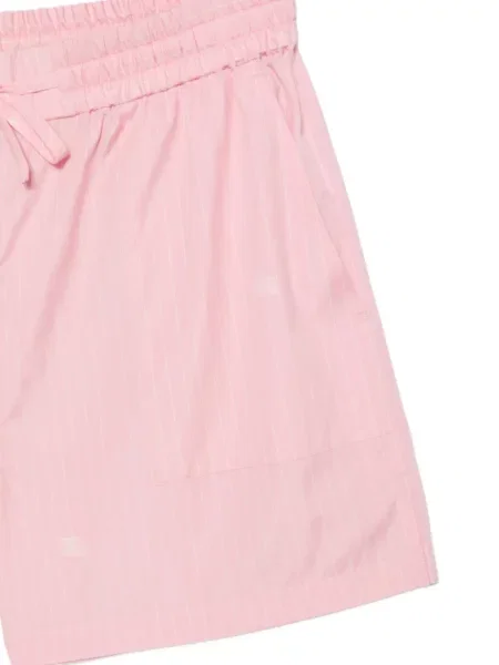 Pantaloni scurți Burberry cu cordon roz