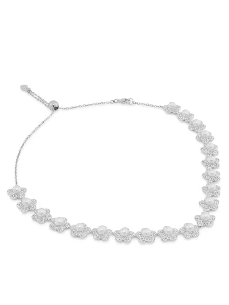 Swarovski Lánc / gyöngyház-fehér fehér