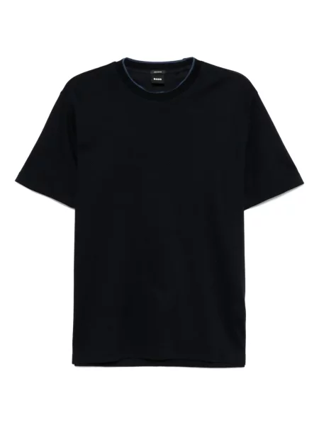 Tricou Boss cu decolteu rotund albastru