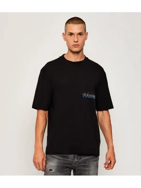 HUGO Tricou Nogoste negru
