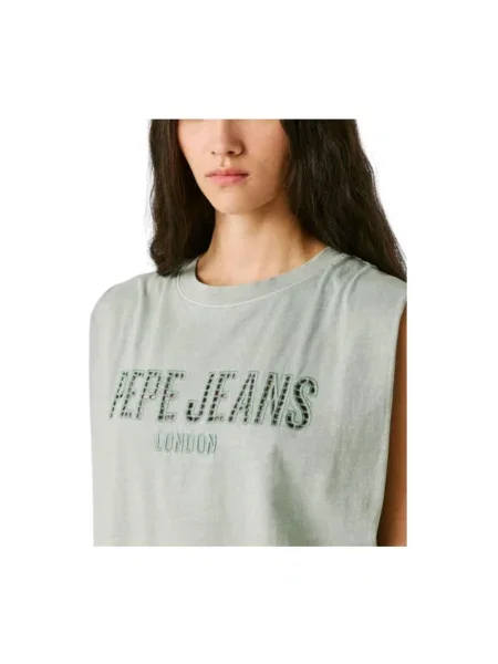Top Pepe Jeans zielony