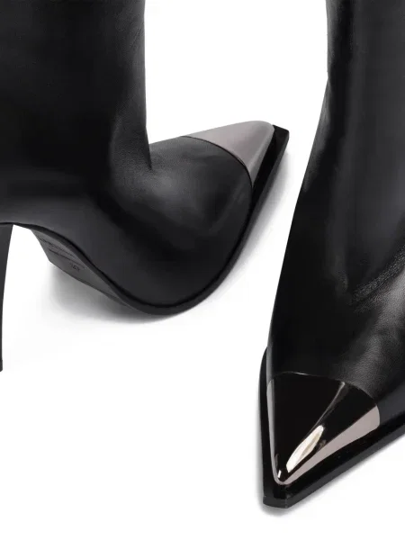 Botine Le Silla din piele negru