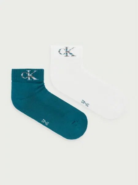 Calvin Klein Jeans ponožky pánske s bavlnou biela