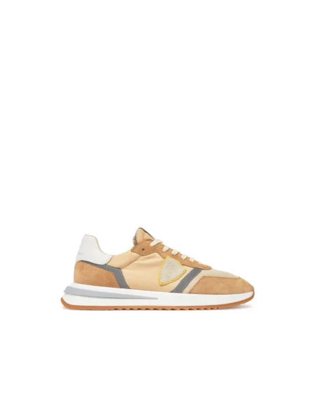 Sneakersy Philippe Model zamszowe do biegania beżowe