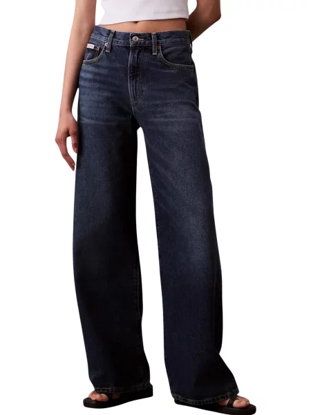 Blugi boyfriend Calvin Klein albastru