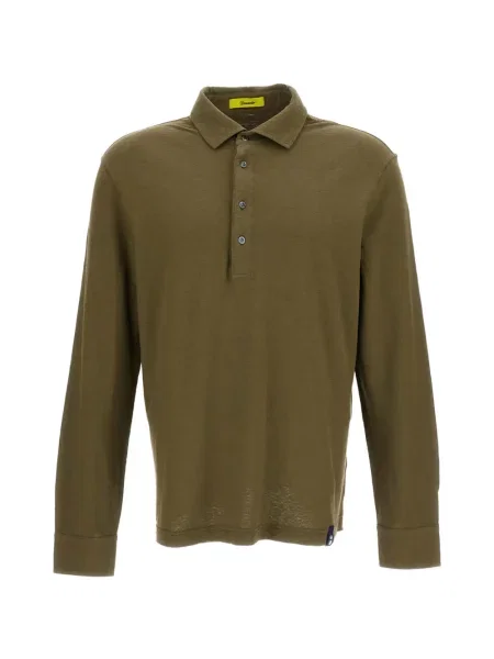 Lung tricou polo Drumohr verde