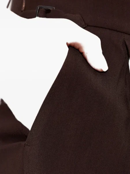 Pantaloni Tom Ford plisate maro