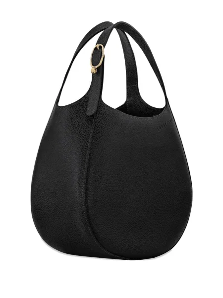 Geanta de piele Longchamp din piele negru