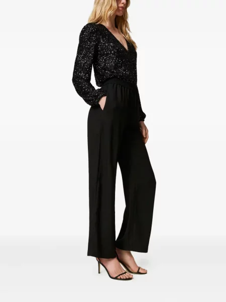 Salopetă Twinset cu paiete negru