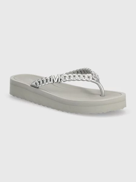 Papucs Michael Michael Kors ezüstszínű