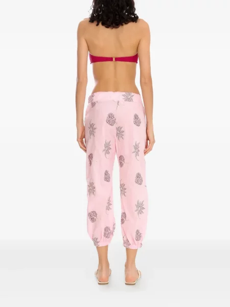 Spodnie Brigitte z nadrukiem różowe