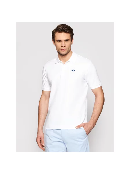 La Martina Polo Regular Fit λευκό