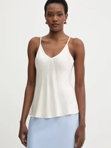 Haveone top femei cu vâscoză bej