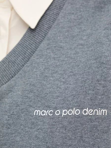 Меланжевый свитер Marc O'polo серый