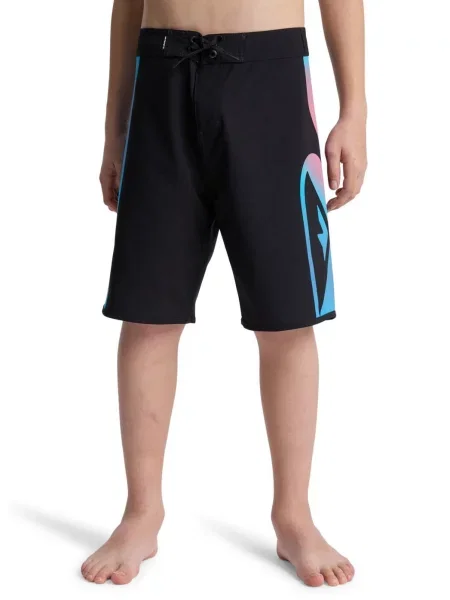 Szorty plażowe dla Chłopcy SURFSILK HOLMES czarny