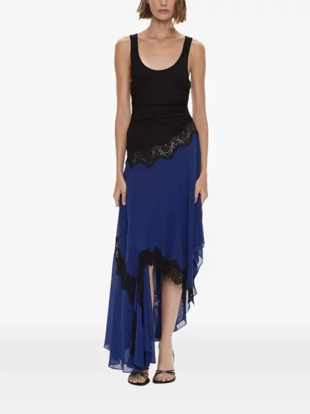 Rochie midi Christopher Esber din dantelă albastru