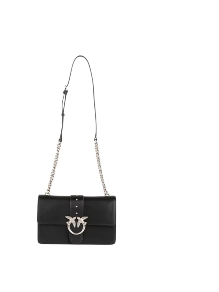 Torebka skórzana Pinko skórzana elegancka czarna