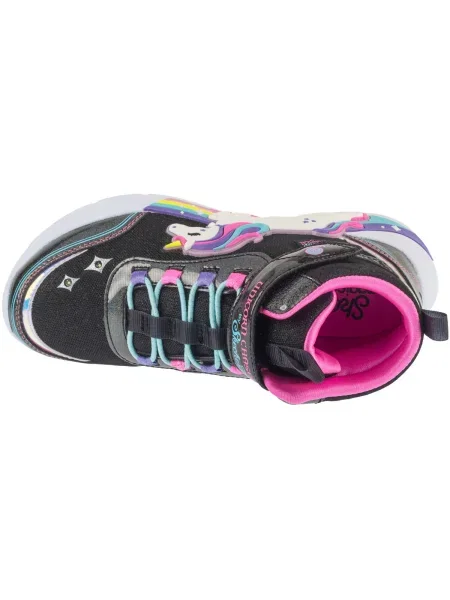 Členkové topánky Skechers čierna