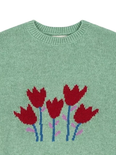 Sweter dziecięcy Favorite People zielony