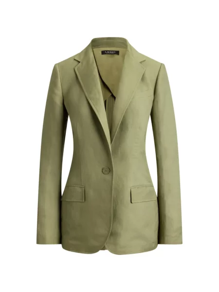 Sacou Lauren Ralph Lauren din țesătură twill verde