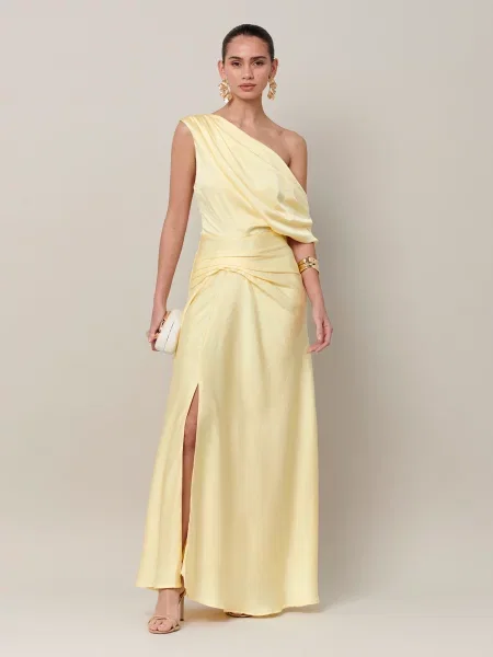 Sável Rochie de seară Jackie deschis galben