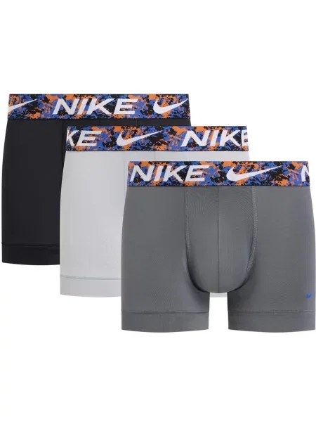 Bokserki Nike Trunk Logo czarny szary 3 sztuki S biały