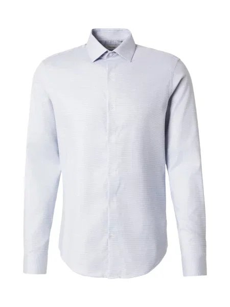 Calvin Klein Cămașă albastru pastel / închis gri