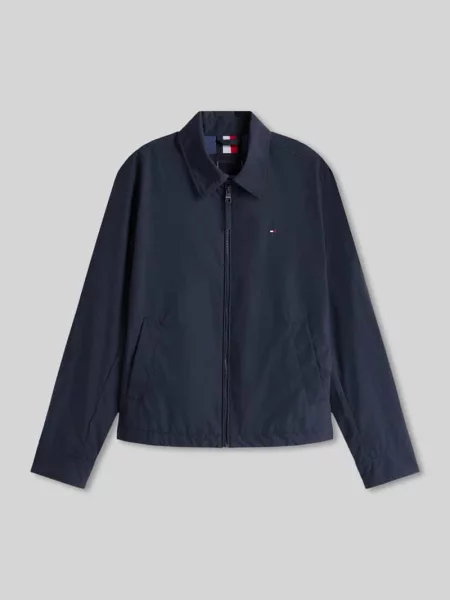 Kurtka Tommy Hilfiger z logo granatowa