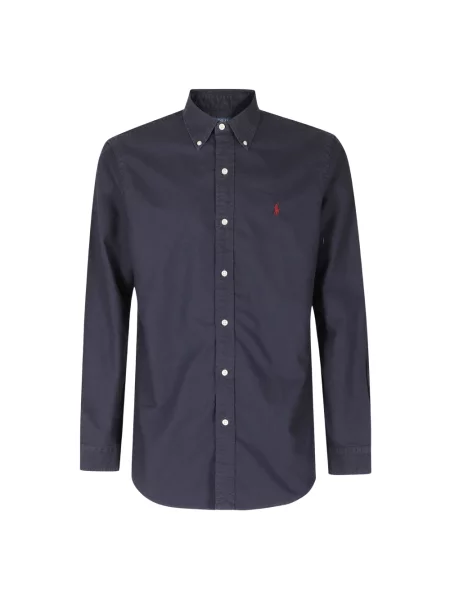 Koszula Polo Ralph Lauren z twillu niebieska
