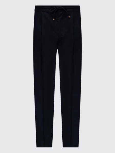 Шерстяные брюки Brunello Cucinelli синие