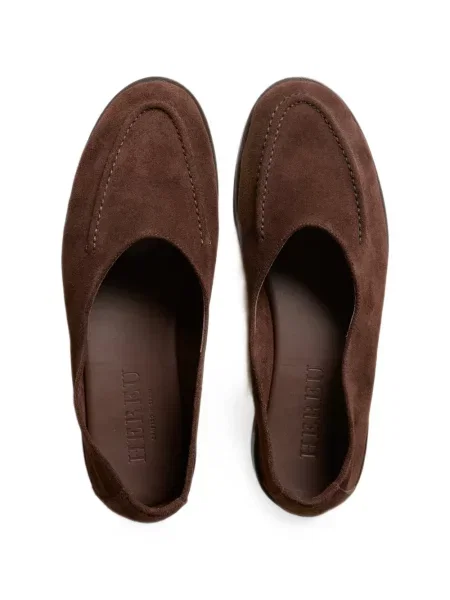 Pantofi loafer Hereu din piele de căprioară maro