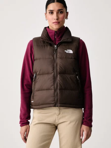 The North Face vestă de puf pentru femei Hydrenalite maro