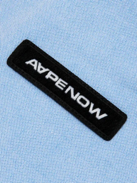 Cămașă Aape By A Bathing Ape cu broderie albastru