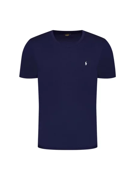 Polo Ralph Lauren T-shirt granatowy gładki niebieskie