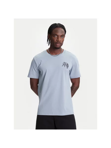 Converse T-shirt Skeleton Party Svijetloplava Regular Fit