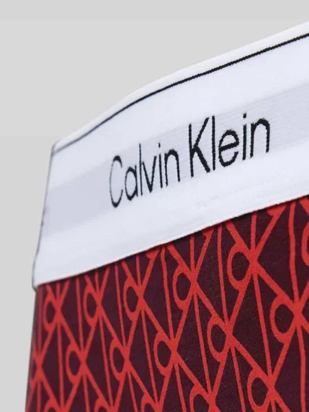 Stringi z elastycznym pasem i detalami z logo Calvin Klein Underwear czerwone