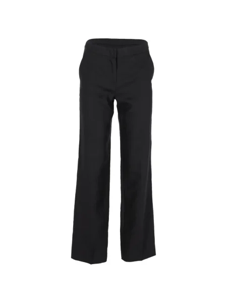 Pantaloni Max Mara cu picior lat negru
