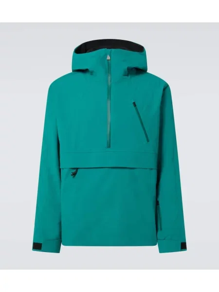 Hanorac cu glugă Aztech Mountain de jumătate de fermoar verde
