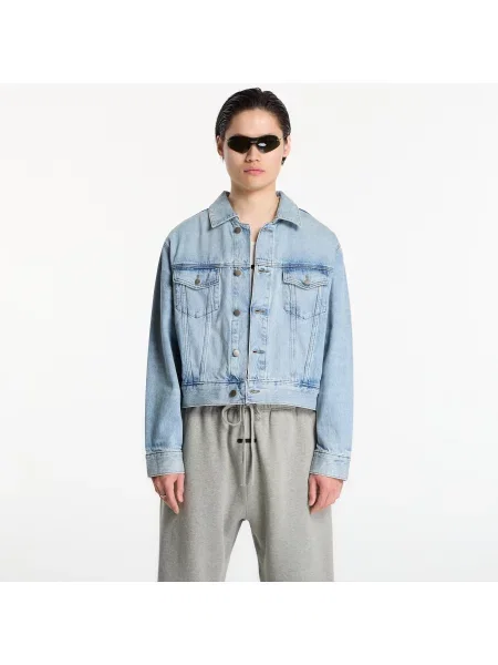Jachetă Fear of God Essentials Classic Denim Jacket Classic Blue S albastru