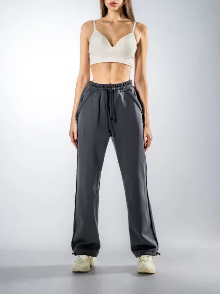 Штани спортивні TeamV графіт бавовна/поліестер