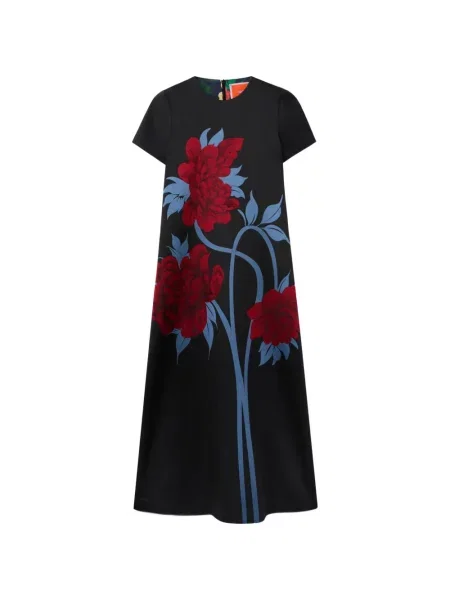 Rochie La Doublej din jacard de costum negru