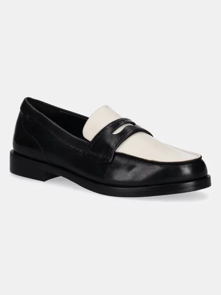 Clarks Originals pantofi de piele Straven Edge femei cu plat negru